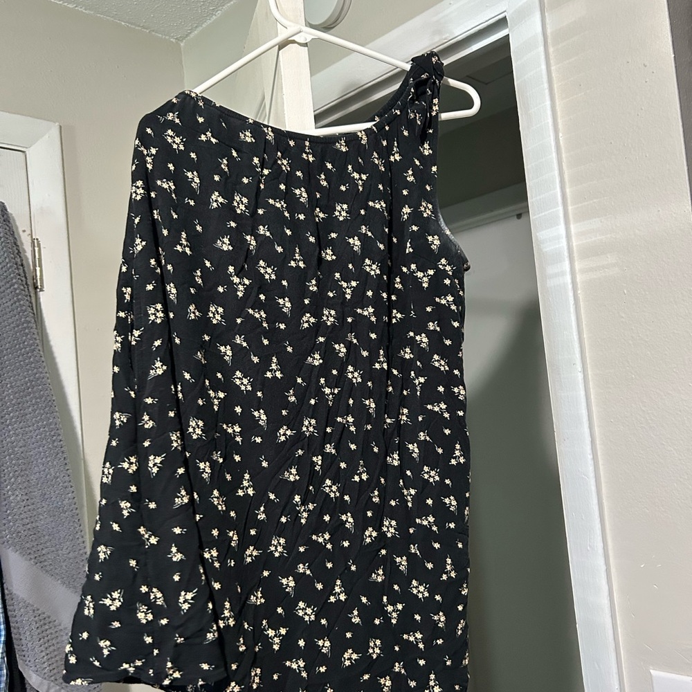 American Eagle Black Floral Dress